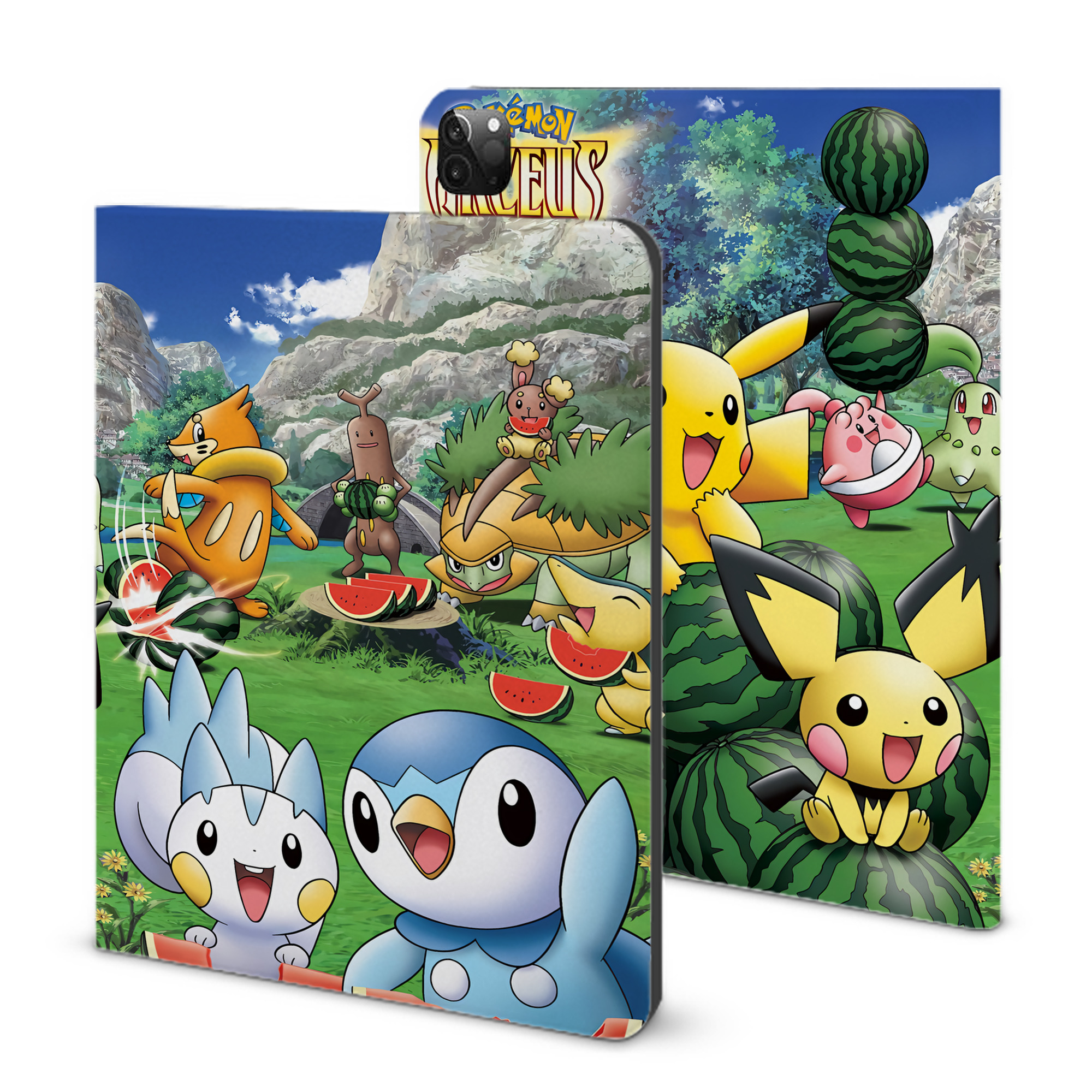 （画像用） ポケットモンスター Pokémon IPadケース ペンホルダー付き ブックスタイルデザイン